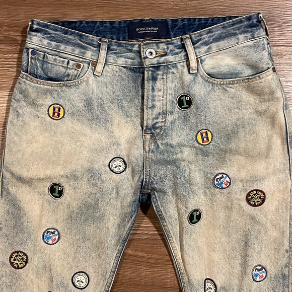 Scotch & Soda Dean fit patchwork denim - Picture 2 of 6